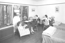Dormitory room, ca. 1930. Photographer unknown.